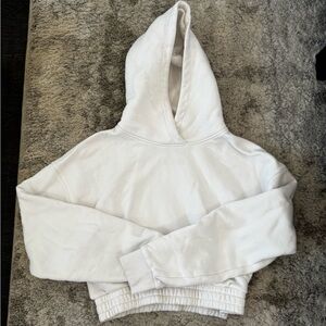 Women’s Best White Cropped Hoodie
